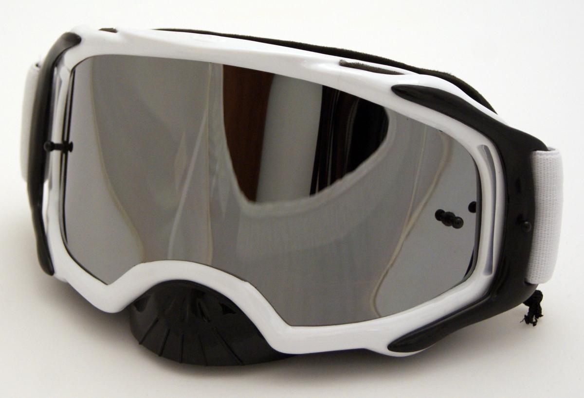 RNR PLATINUM TEAR OFF MIRRORED, WHITE GOGGLE, GAM22, TEAR OFF image 1
