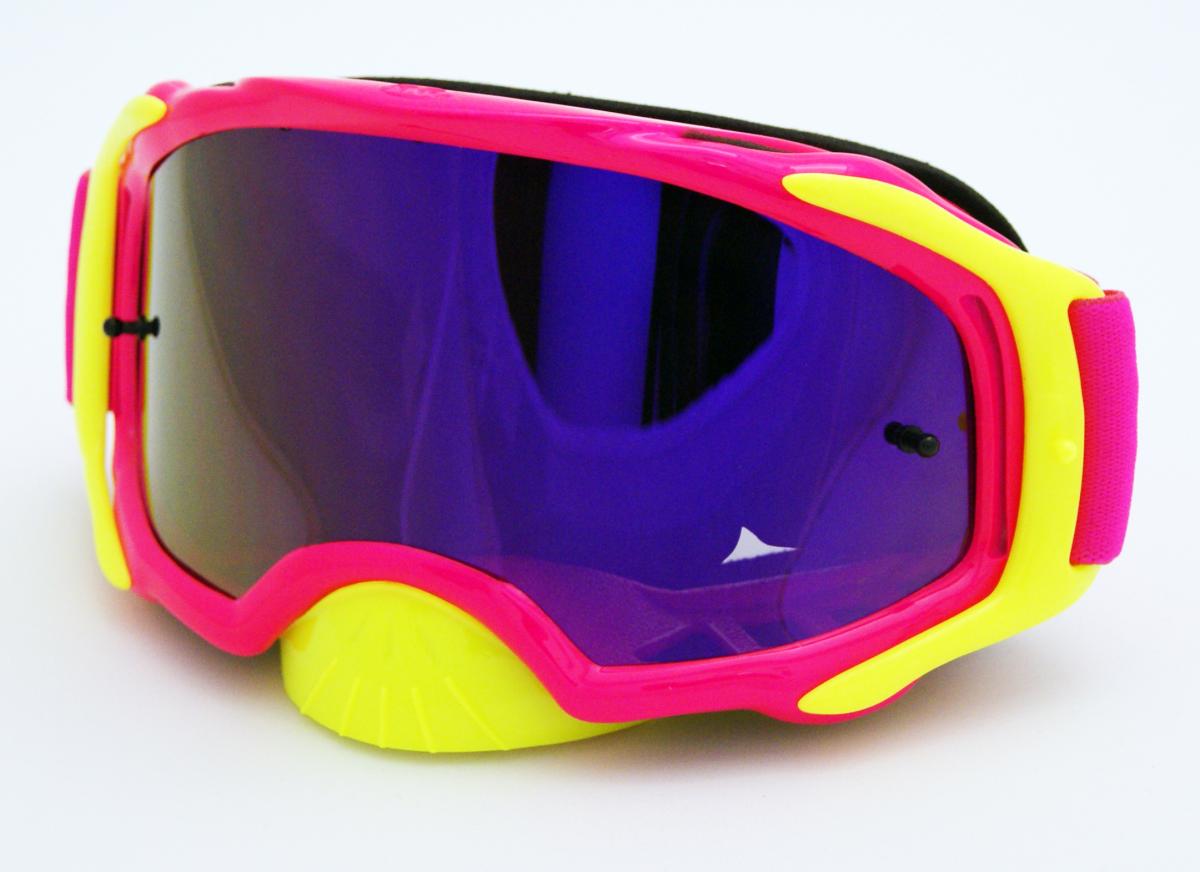 RNR PLATINUM TEAR OFF MIRRORED, PINK FLO GOGGLE, GAM69, TEAR OFF image 1