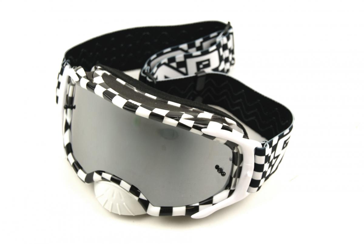 RNR PLATINUM TEAR OFF MIRRORED, CHQ FLAG GOGGLE, GAM10, TEAR OFF image 1