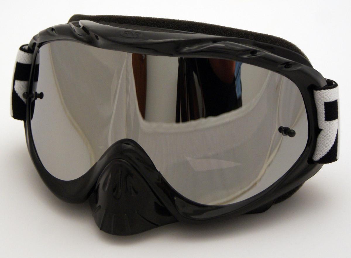 RNR HYBRID BLACK MIRRORED LENS, BLACK GOGGLE, GH23M, MIRRORED LENS thumbnail 2