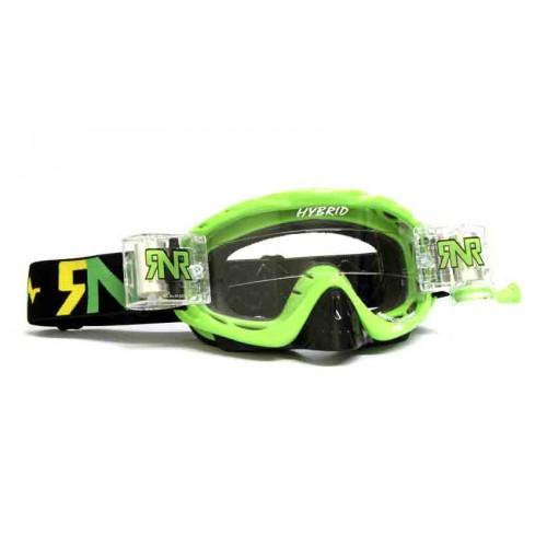 RNR HYBRID LIME GREEN FULLY LOADED ROLL OFF, LIME GREEN GOGGLE, GH471, ROLL & TEAR OFF image 1