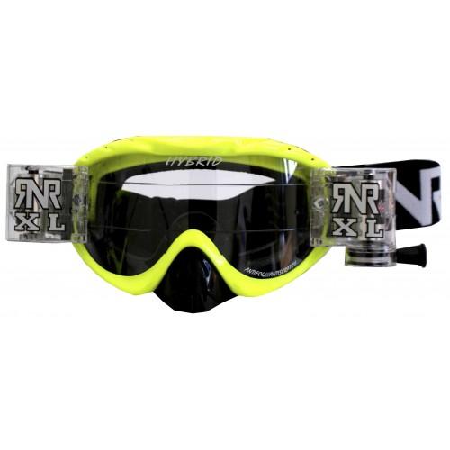 RNR HYBRID PSYCHO YEL XL ROLL & TEAR OFF, PSYCHO YELLOW GOGGLE, 36MM ROLL OFF, GH61XL, ROLL & TEAR OFF thumbnail 3