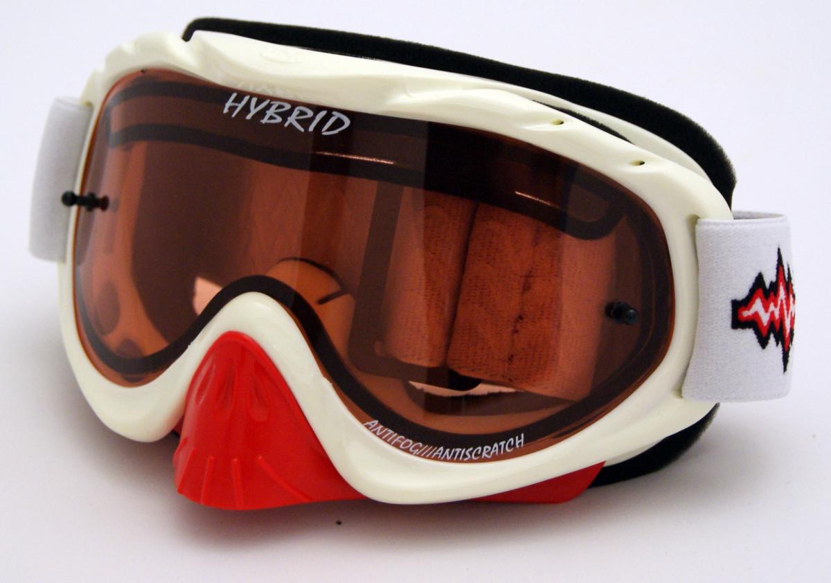 RNR HYBRID WHITE/RED VENTED LENS, WHITE/RED LIMITED EDITION GOGGLE, GH225DV, VENTED LENS thumbnail 2