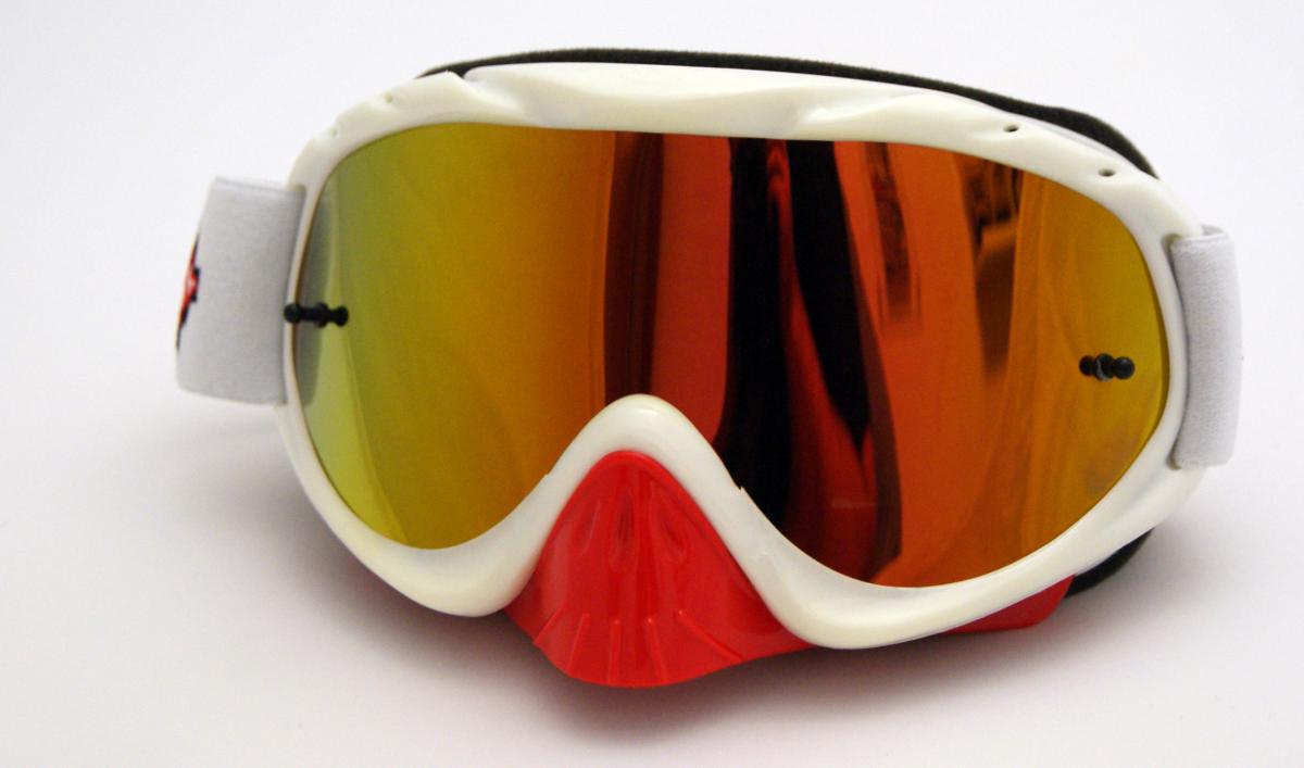 RNR HYBRID WHITE/RED MIRRORED LENS, WHITE/RED LIMITED EDITION GOGGLE, GH225M, MIRRORED LENS thumbnail 2