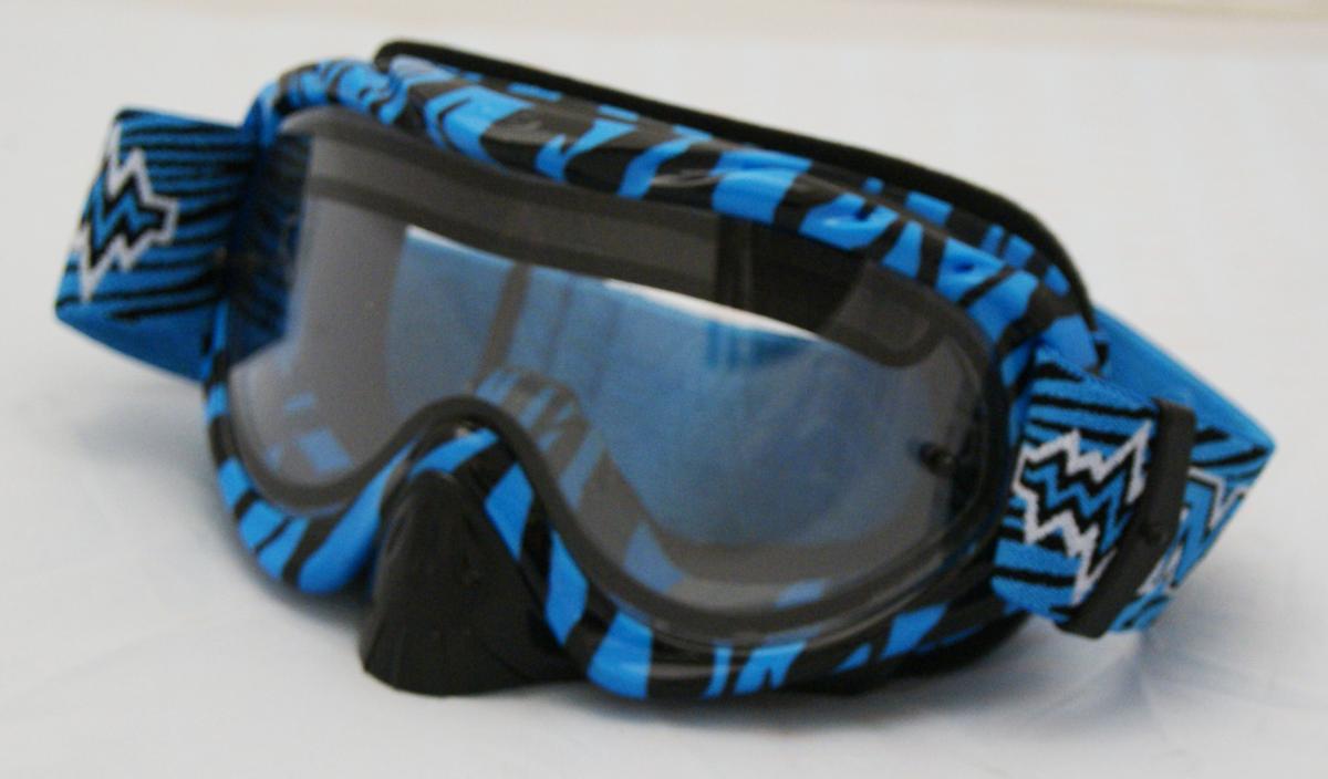RNR HYBRID WILD BL/BK VENTED LENS, WILD BLUE & BLACK GOGGLE, GH364DV, VENTED LENS image 1