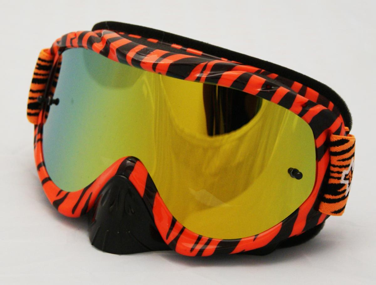 RNR HYBRID WILD OR/BK MIRRORED LENS, WILD ORANGE & BLACK GOGGLE, GH366M, MIRRORED LENS thumbnail 2