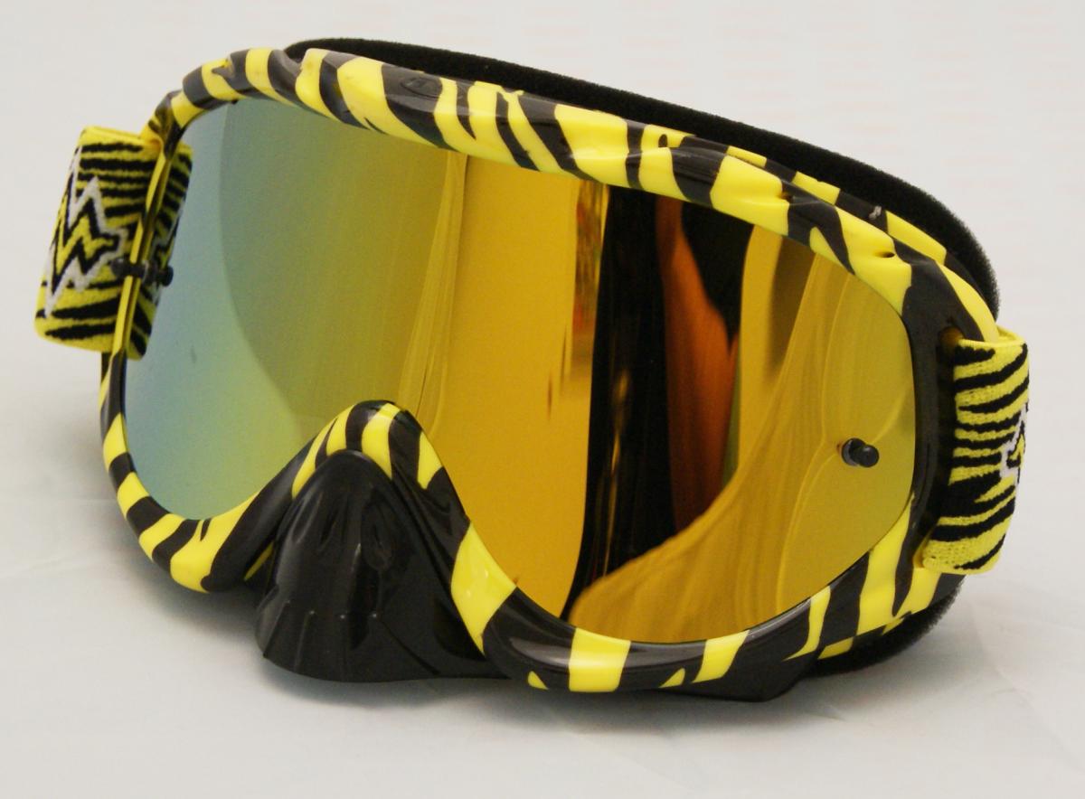 RNR HYBRID WILD YL/BK MIRRORED LENS, WILD YELLOW & BLACK GOGGLE, GH368M, MIRRORED LENS thumbnail 2
