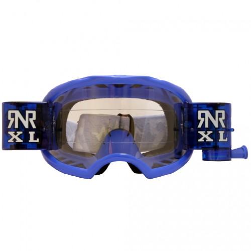 RNR COLOSSUS BLUE XL ROLL & TEAR OFF, BLUE GOGGLE, 36MM ROLL OFF, GX44XL, ROLL & TEAR OFF thumbnail 2