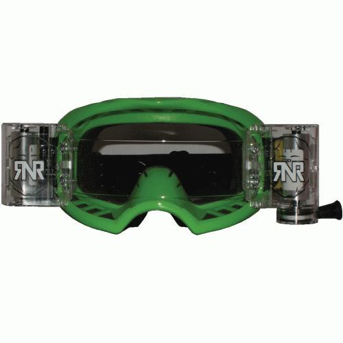 RNR COLOSSUS GREEN WVS 48mm, GREEN GOGGLE, WIDE VISION SYSTEM, GXX47, ROLL & TEAR OFF image 1