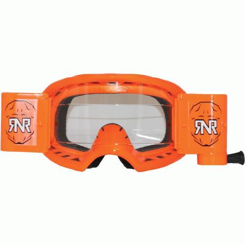 RNR COLOSSUS NEON ORANGE WVS 48mm, NEON ORANGE GOGGLE, WIDE VISION SYSTEM, GXX66, ROLL & TEAR OFF image 1