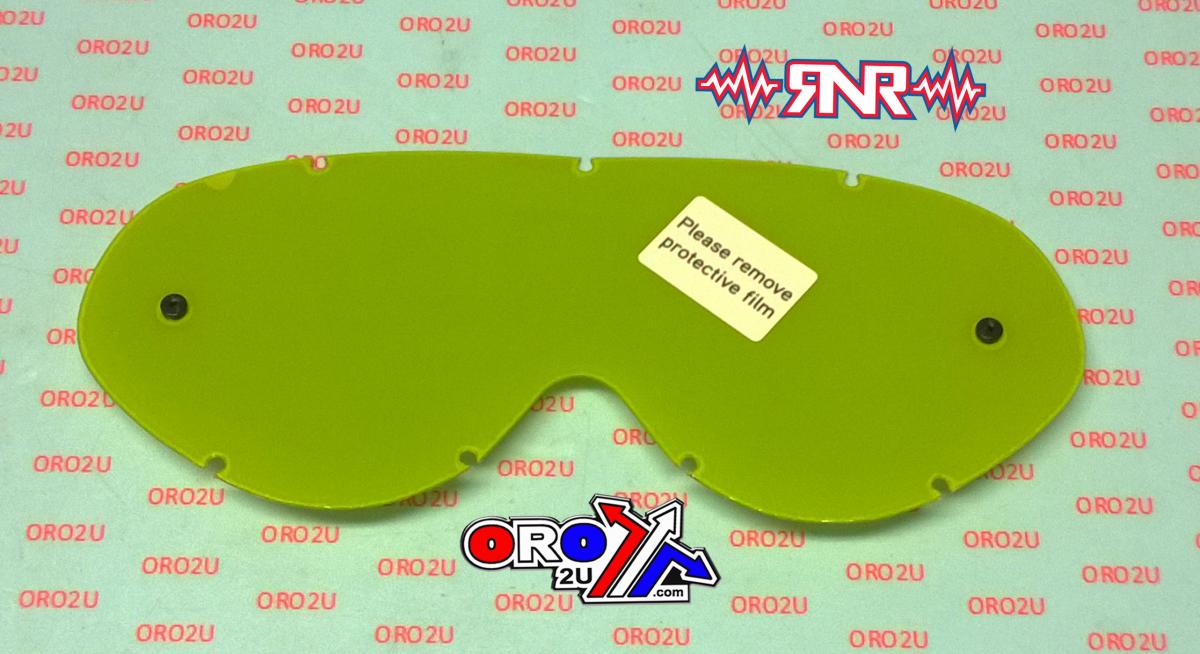 HYBRID TEAR OFF LENS YELLOW RIP N ROLL, ANTI FOG, ANTI SCRATCH, LY201 image 1