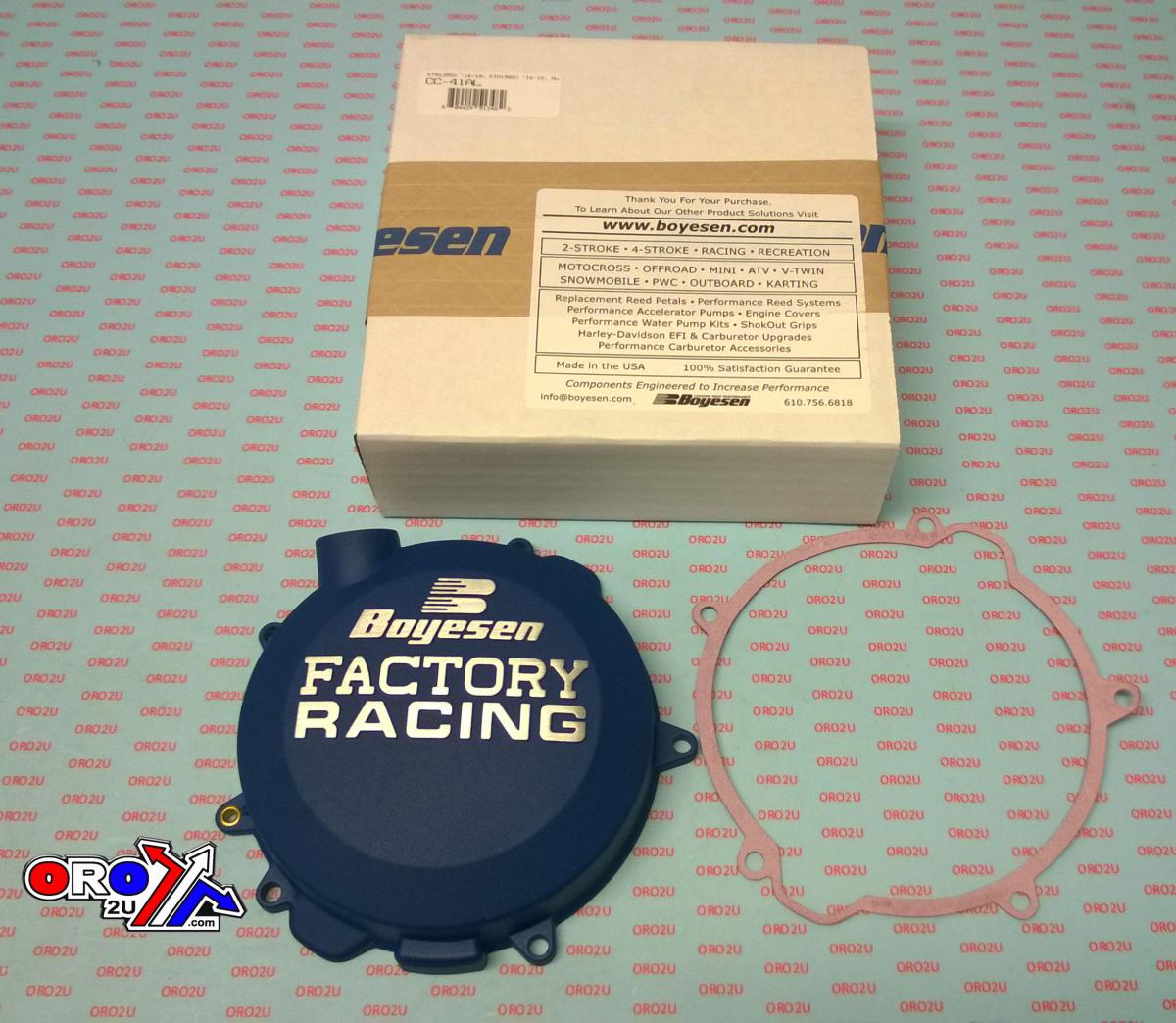 CLUTCH COVER 16-21 KTM 125 SX, BOYESEN CC-41AL, BLUE thumbnail 2