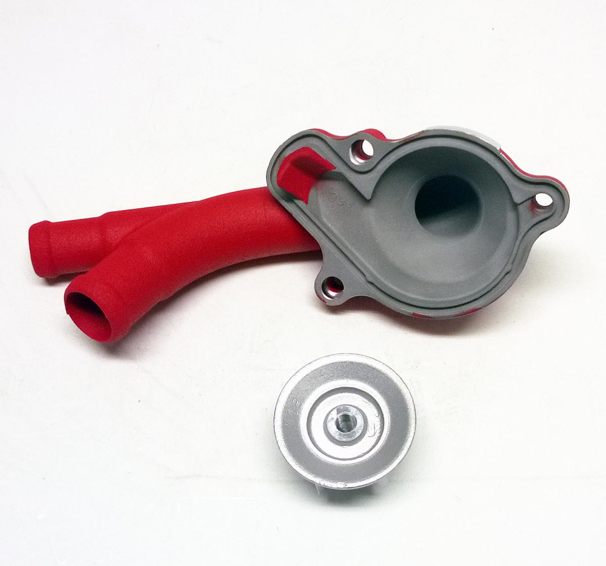 WATER PUMP COVER RED 2017-2020 HONDA CRF450R SUPERCOOLER BOYESEN WPK-06CR thumbnail 2