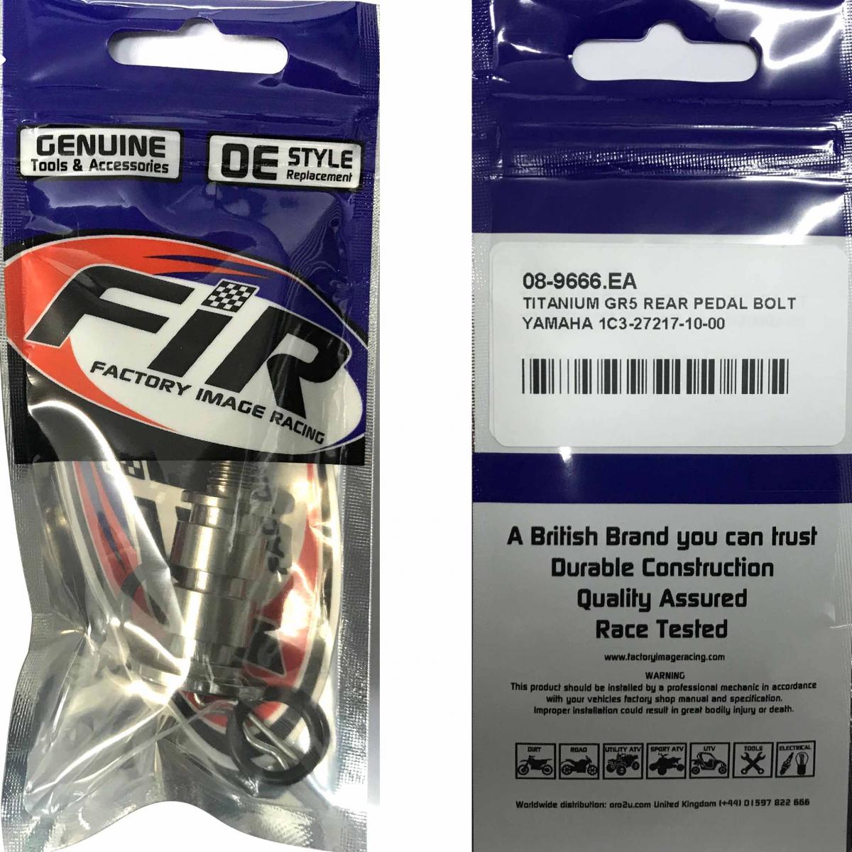 TITANIUM GR5 REAR PEDAL BOLT, YAMAHA 1C3-27217-10-00, / EACH thumbnail 6
