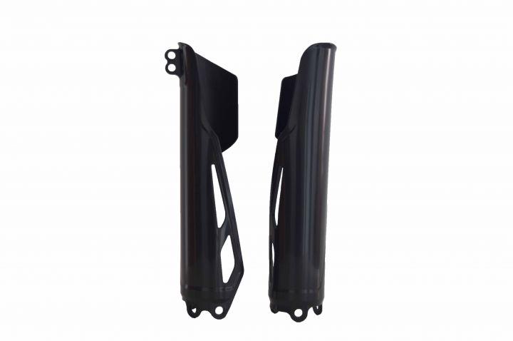 LOWER FORK GUARDS CRF-R/CRF-RX/CRF-X 19-25, BLACK, RTECH R-PSCRFNR0019