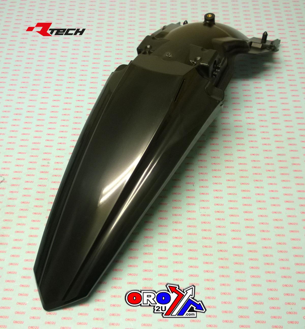 REAR FENDER 2019-23 KX450 BLACK, RTECH R-PPKXFNR0019 thumbnail 2
