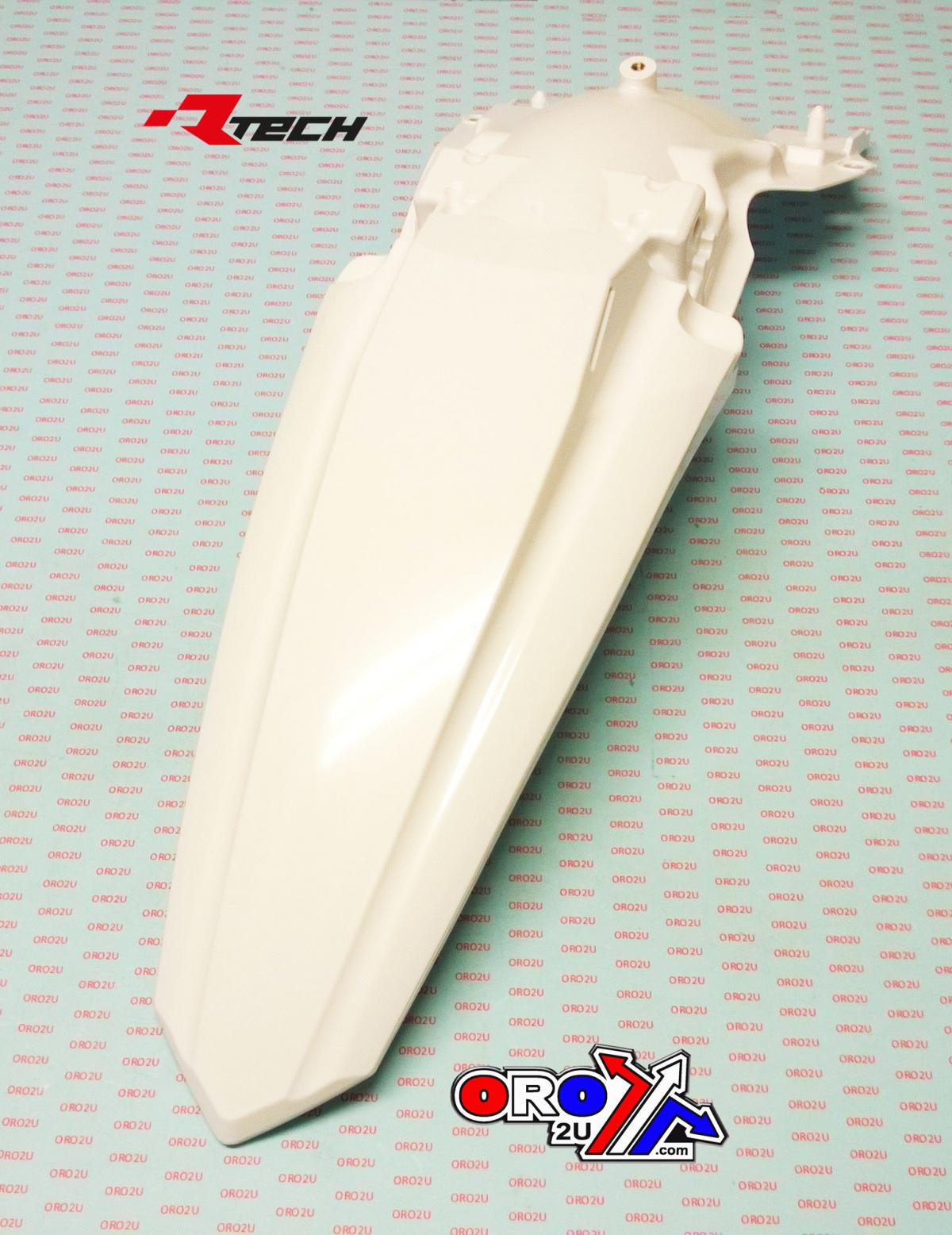 REAR FENDER 2019-23 KX450 WHITE, RTECH R-PPKXFBN0019 thumbnail 2