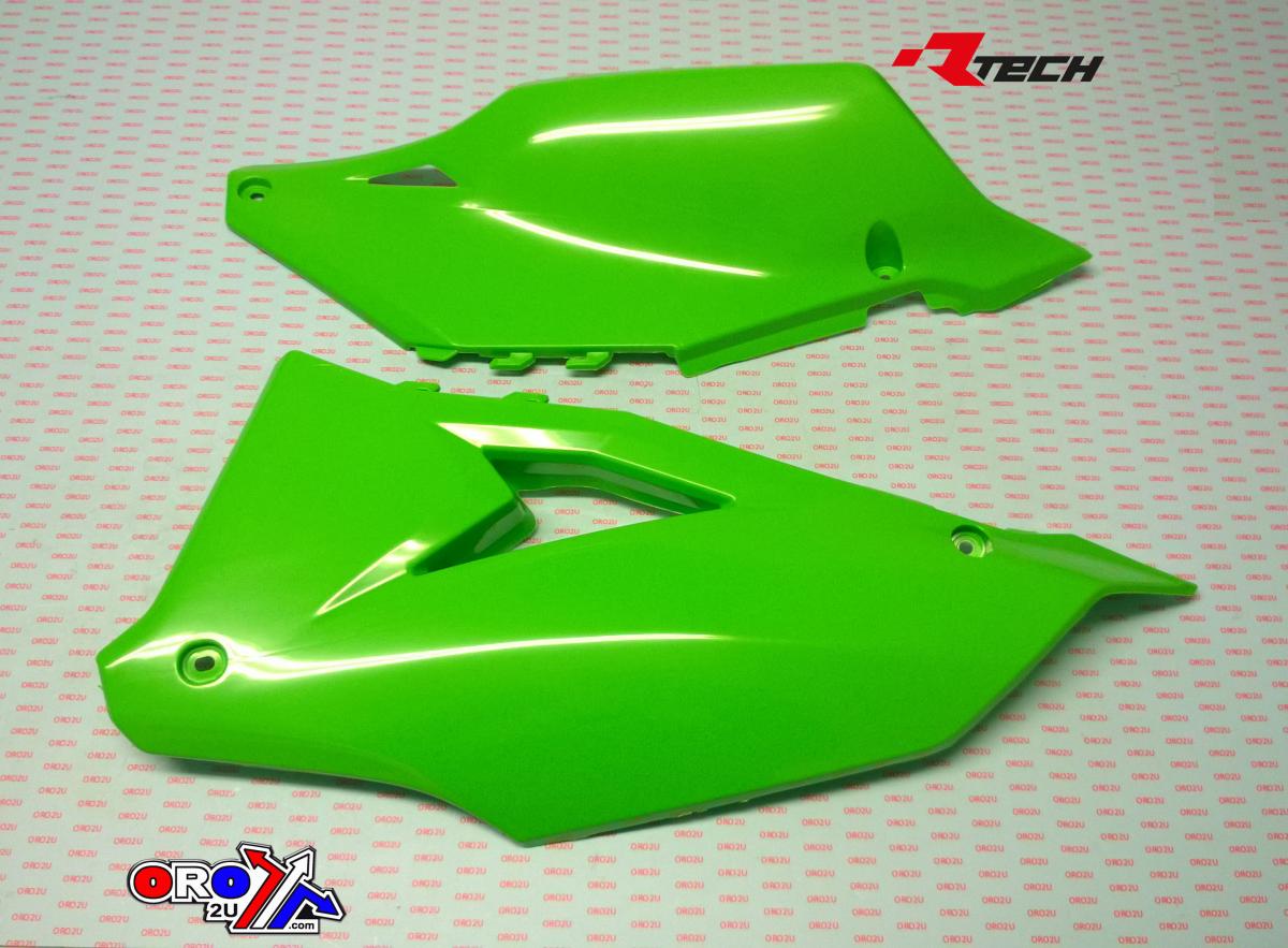 SIDE PANELS 2019-23 KX450 GREEN, RTECH R-FIKXFVE0019 thumbnail 2