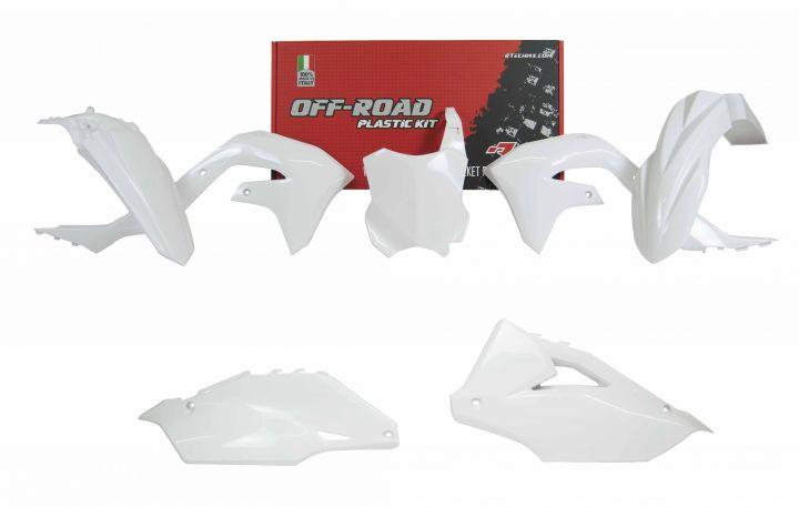 PLASTIC KIT/5 2019-23 KX450F WHITE, RTECH R-KITKXF-BN0-599 image 1