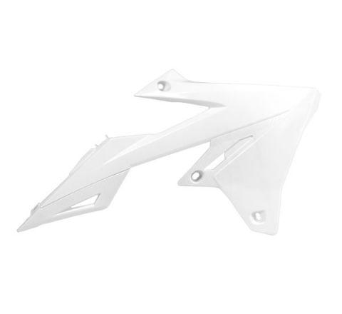 RADIATOR SCOOPS 18-25 RM-Z450, 2019-25 RM-Z250, RTECH WHITE R-CVRMZBN0018