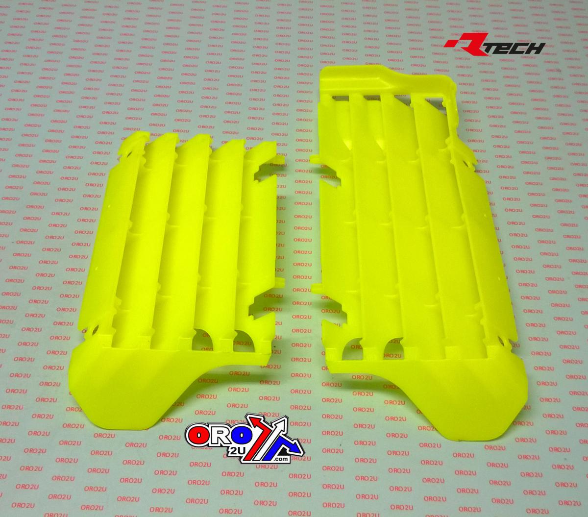 RAD LOUVERS OVERSIZE NEON YELLOW RM-Z450 18-25, RTECH R-GRRMZGF0018 thumbnail 2