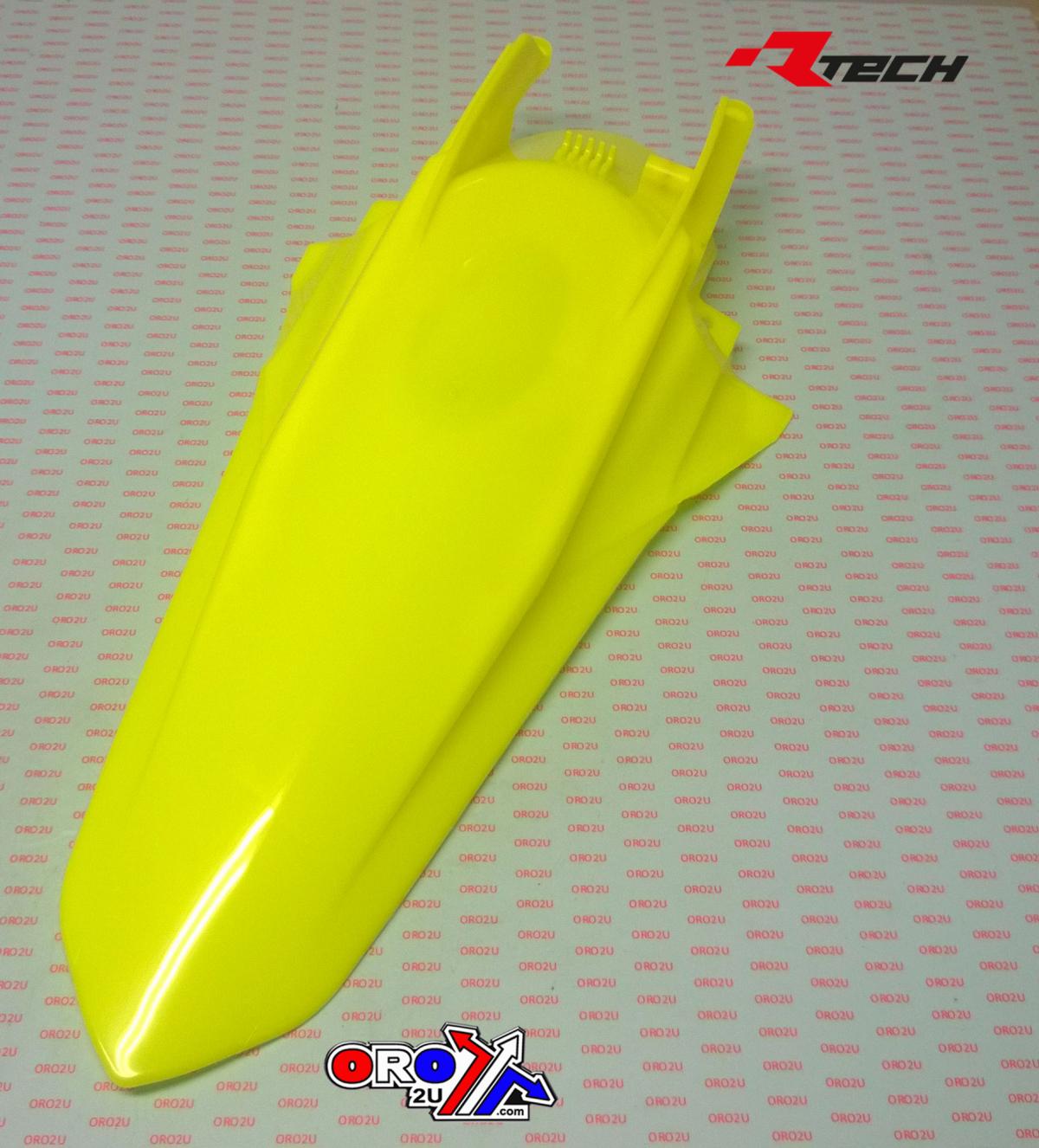 REAR FENDER NEON YELLOW 2019-22 SX/SXF/XC/XC-F, RTECH R-PPKTMGF0019 thumbnail 2