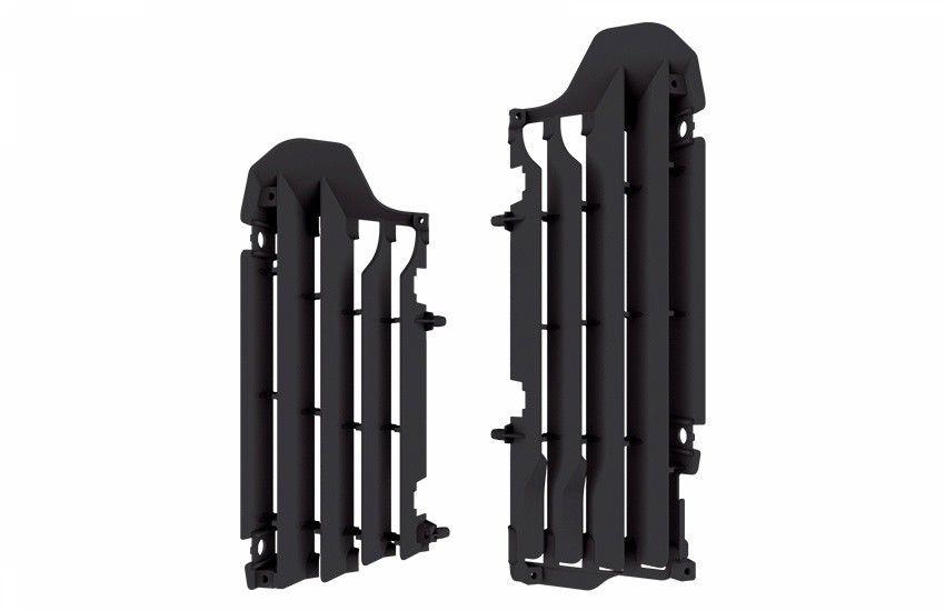 RAD LOUVERS BLACK RMZ 450 18, SUZUKI RMZ 450 2018, POLISPORT 8464800001