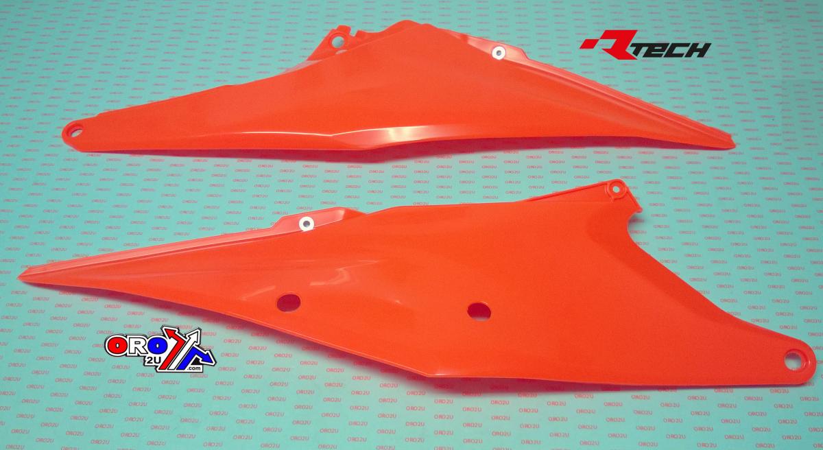 SIDE PANELS 2019-22 KTM SX/SX-F, NEON ORANGE, RTECH R-FIKTMAN0019 thumbnail 2