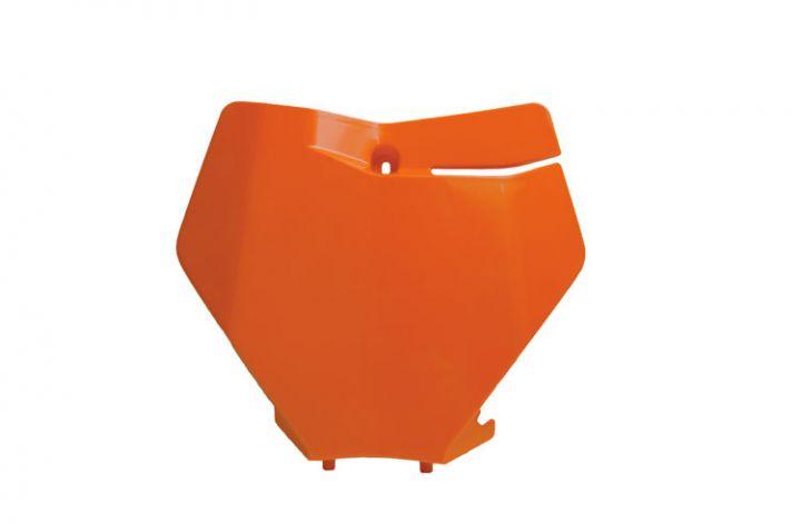 FRONT NUMBER PLATE 2019-22 KTM SX/SX-F, ORANGE, RTECH R-TBKTMAR0019