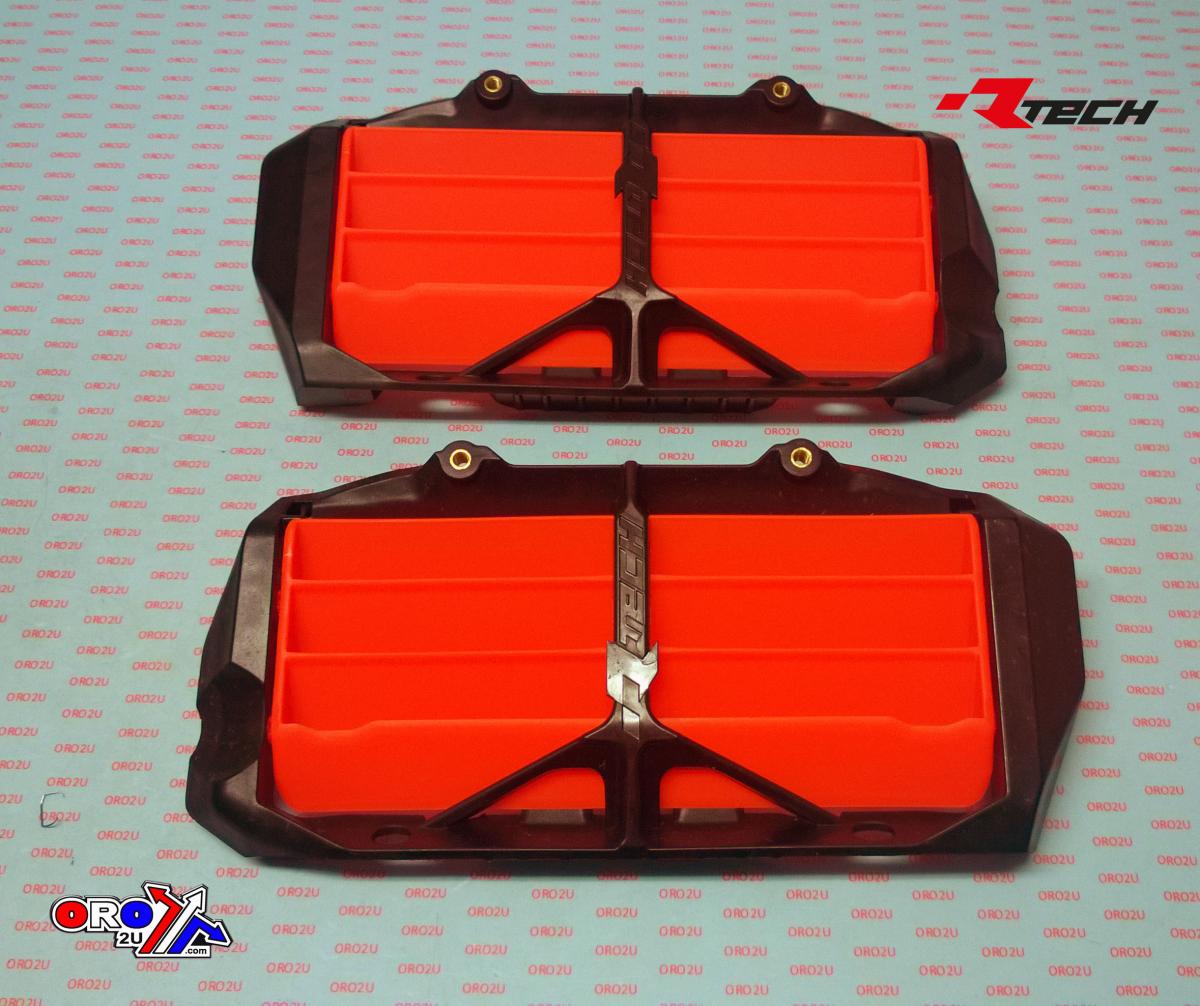 RAD LOUVERS 2019-25 KTM SX/SX-F, NEON ORANGE, RTECH R-GRKTMAN0019 thumbnail 2