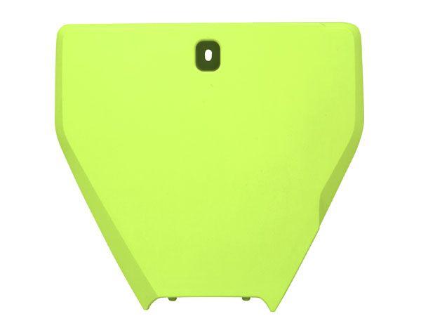 FRONT PLATE 16-18 HUSKY TC-FC, NEON YELLOW, RTECH R-TBHSQGF0016