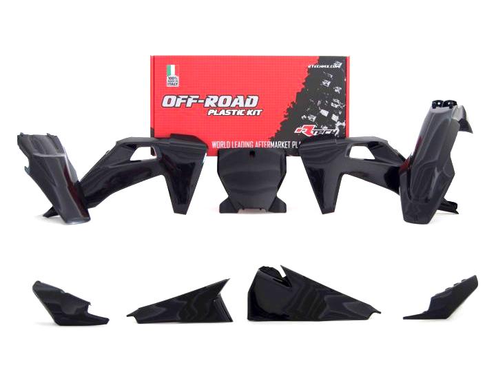 PLASTIC KIT/6 2019-22 TC/FC, BLACK, RTECH R-KITHSQ-NR0-599 image 1