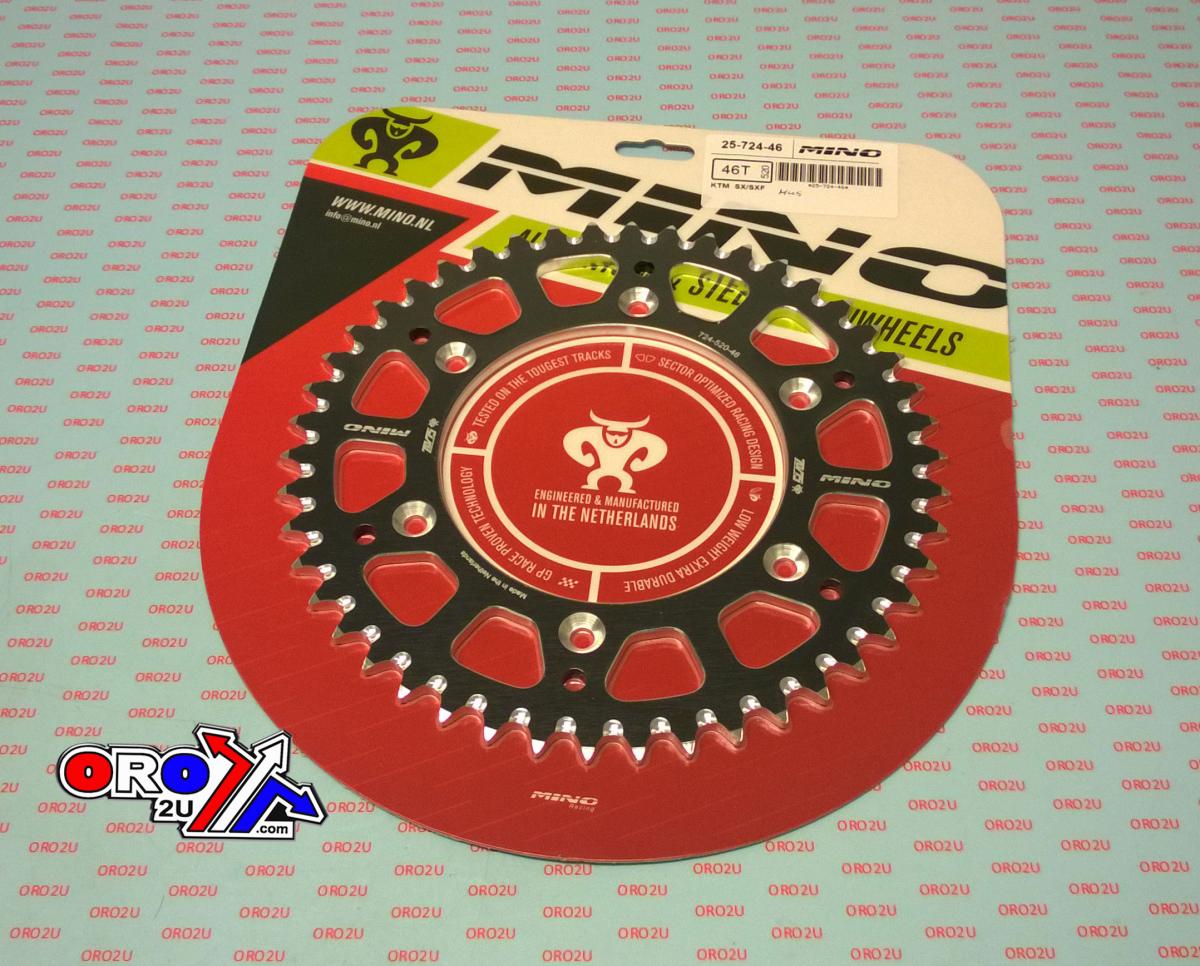 MINO REAR SPROCKET ALUM 990-54 BK, 25-724-520-46 thumbnail 2