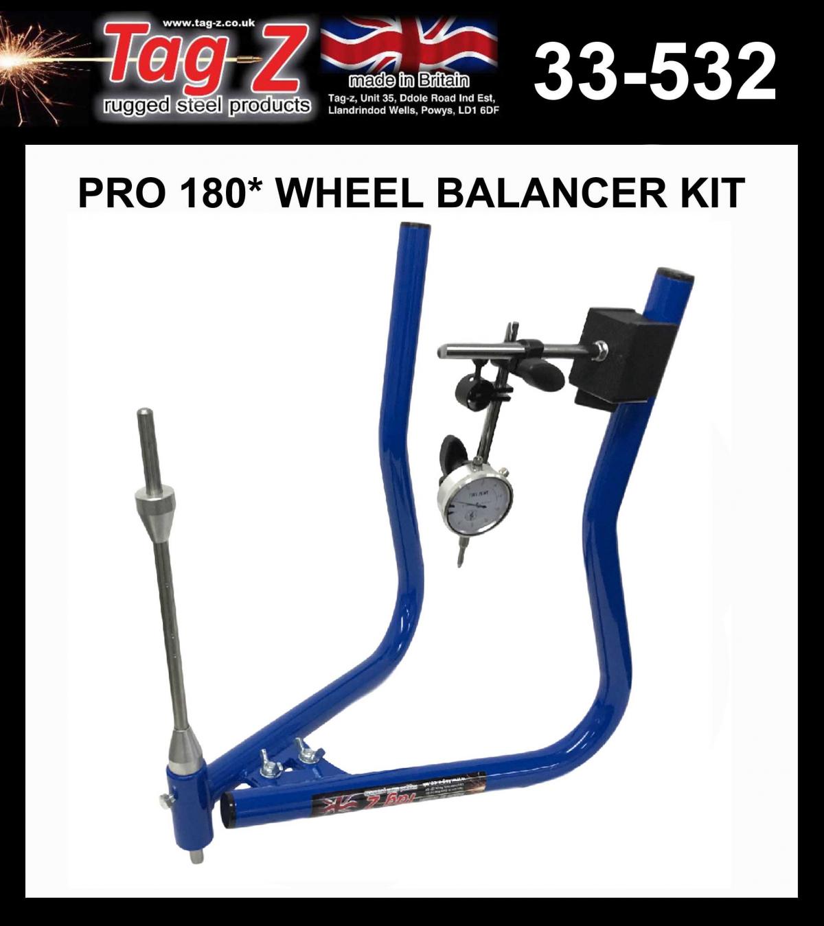 TAG-Z PRO 180* WHEEL BALANCER KIT, BLUE, (FLAT PACKED IN TAG-Z BOX) thumbnail 2