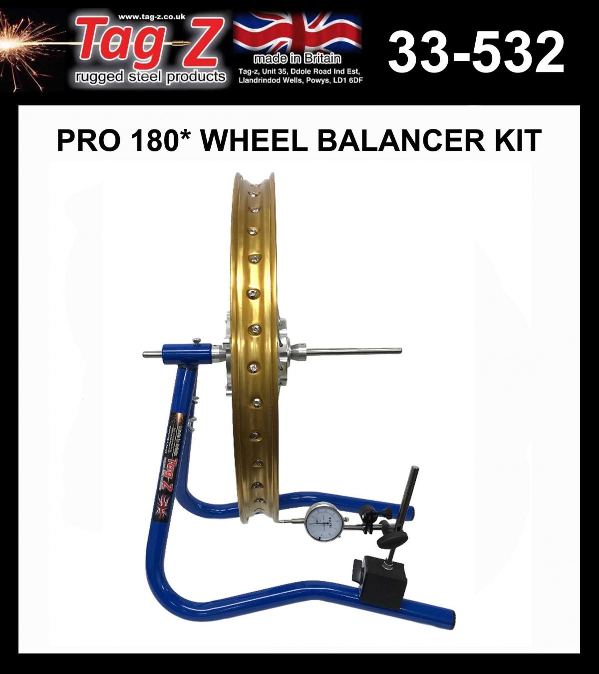 TAG-Z PRO 180* WHEEL BALANCER KIT, RED, (FLAT PACKED IN TAG-Z BOX) thumbnail 5