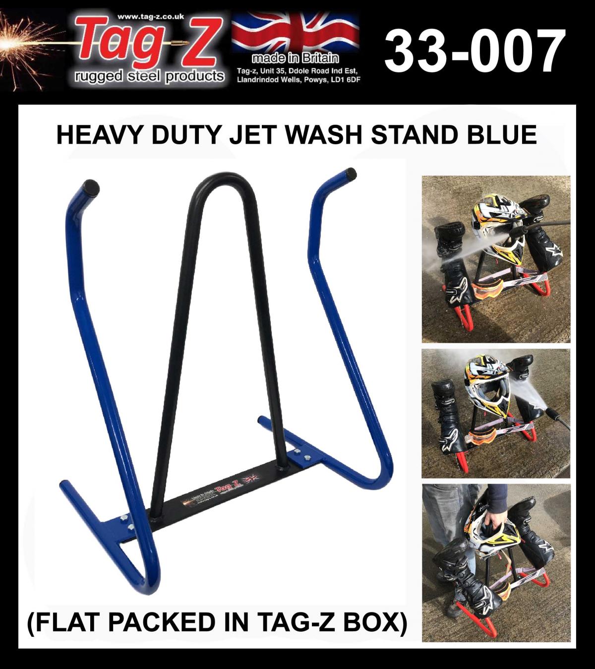 TAG-Z H/D JET WASH STAND BLUE, BOOT HELMET GOGGLE WASH STAND, (FLAT PACKED IN TAG-Z BOX) thumbnail 2
