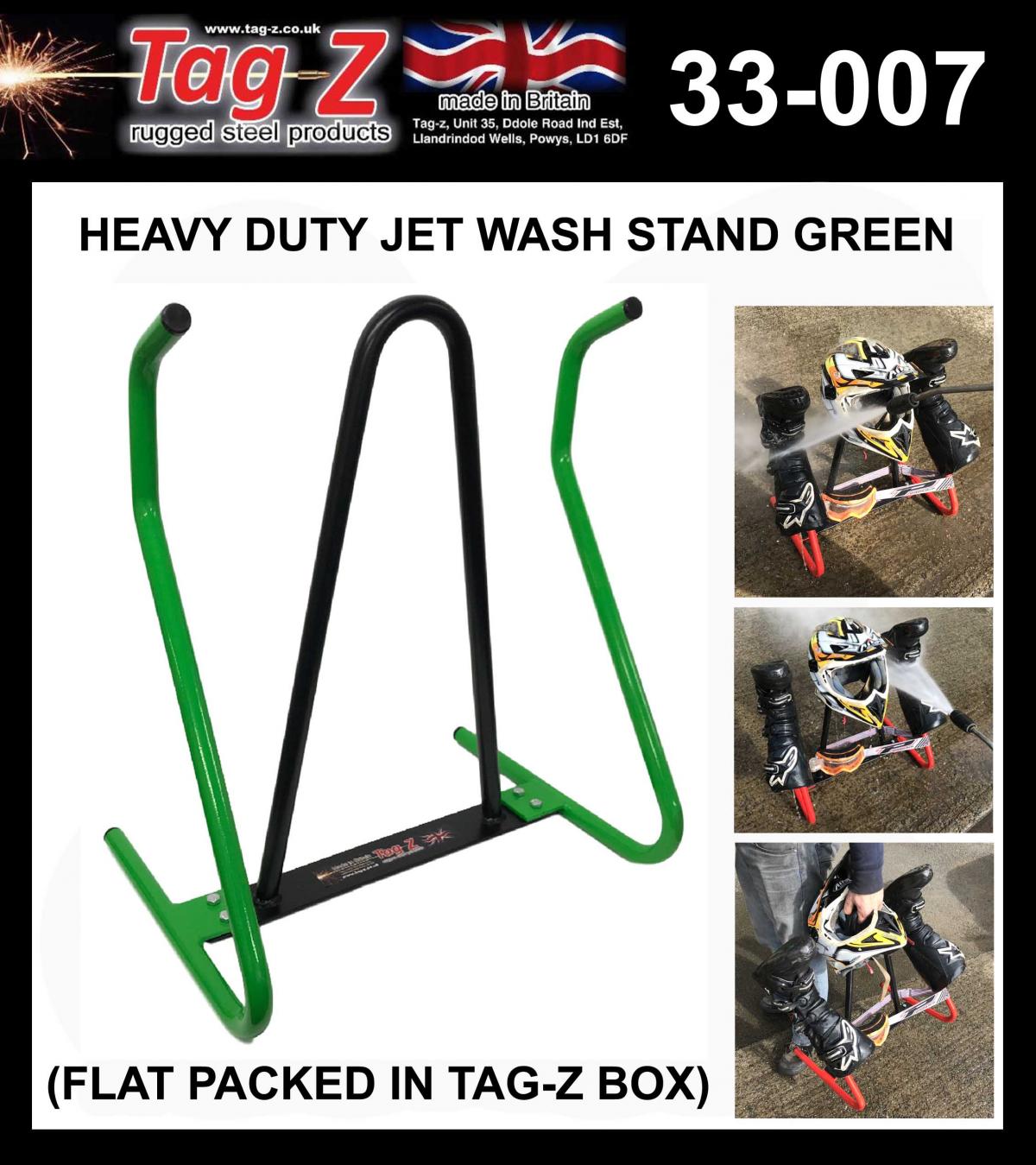 TAG-Z H/D JET WASH STAND GREEN, BOOT HELMET GOGGLE WASH STAND, (FLAT PACKED IN TAG-Z BOX) thumbnail 2