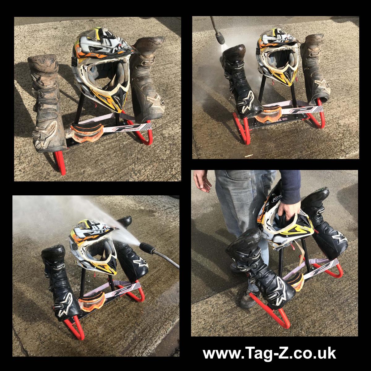 TAG-Z H/D JET WASH STAND ORANGE, BOOT HELMET GOGGLE WASH STAND, (FLAT PACKED IN TAG-Z BOX) thumbnail 3