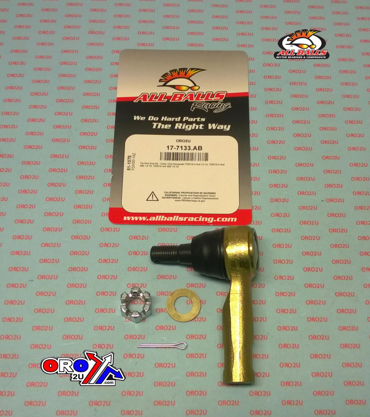 OUTER TIE ROD END KIT Kawasaki, ALLBALLS 51-1075 thumbnail 2