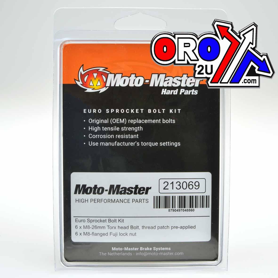 SPROCKET BOLT SET/6 8x26 TORX, MOTO-MASTER 213069 thumbnail 2