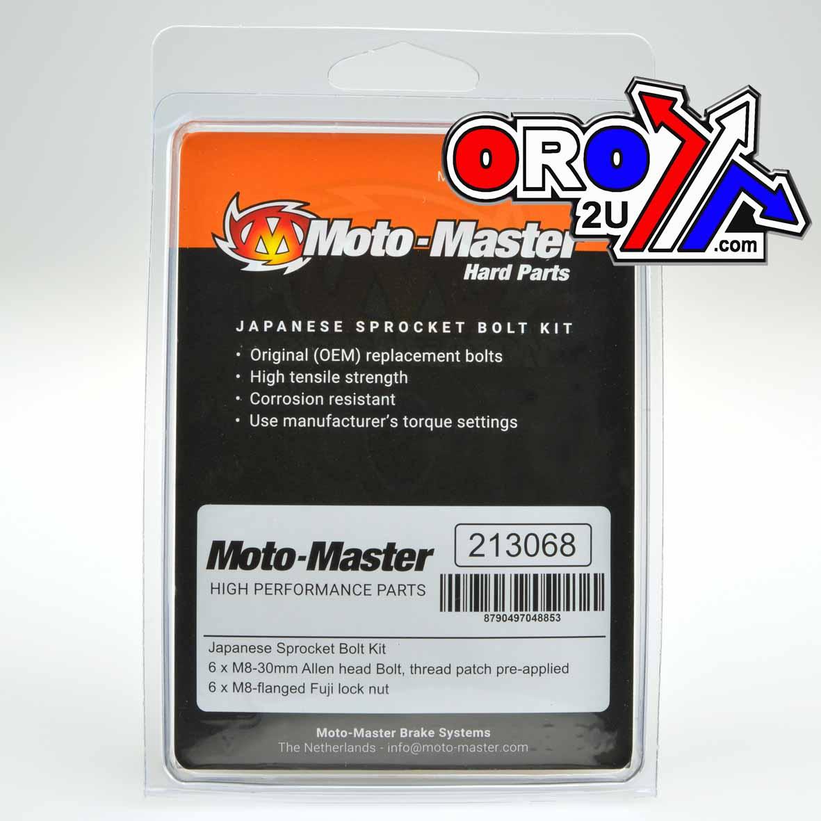 SPROCKET BOLT SET/6 8x30 ALLEN, MOTO-MASTER 213068 thumbnail 2