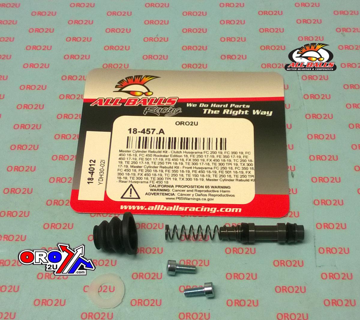 CLUTCH MASTER CYL REBUILD KIT ALLBALLS, ALLBALLS 18-4012 HUSKY FC/FE/FS/FX/TC/TE/TX thumbnail 2