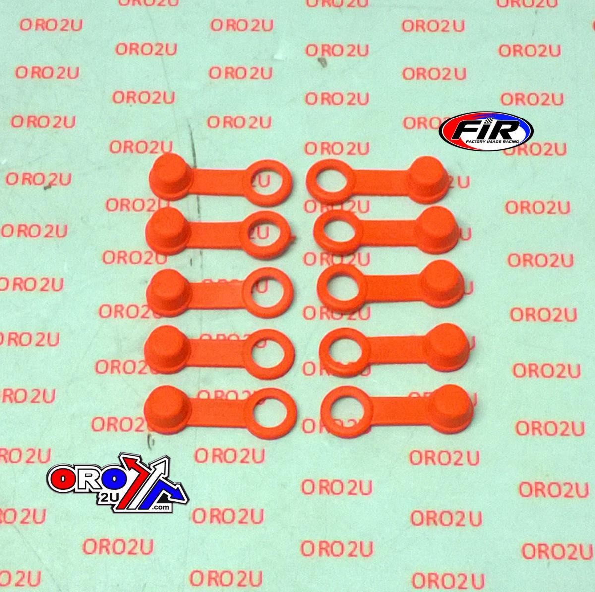 TRADE PACK 10 RUBBER CAPS ORANGE, TRADE £0.40 EA. BLEED NIPPLE COVER CAP thumbnail 2
