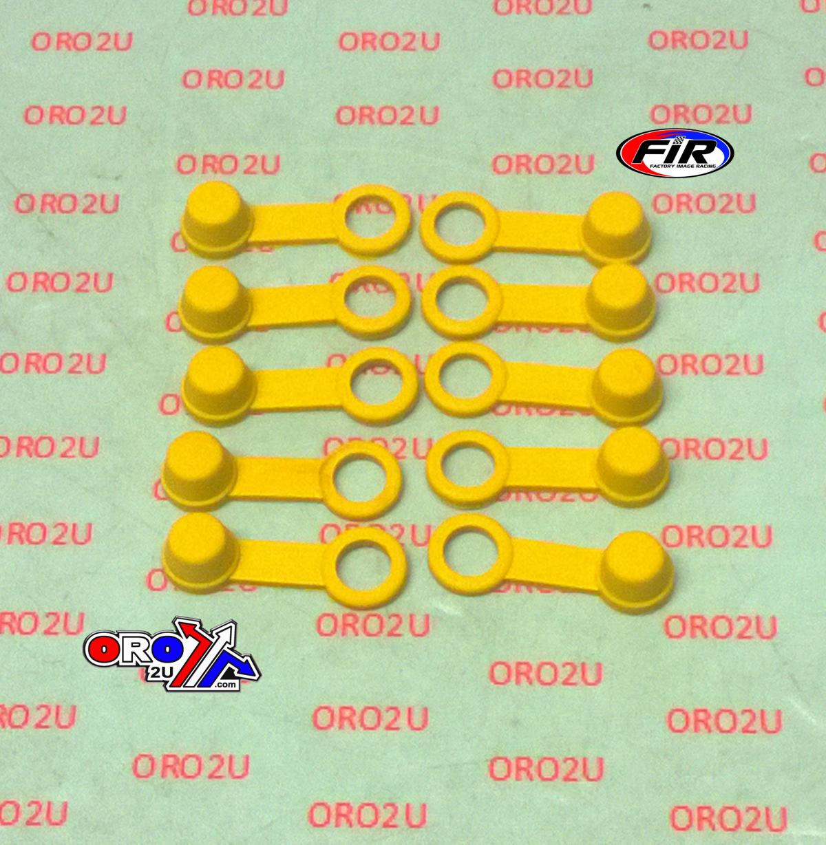 TRADE PACK 10 RUBBER CAPS YELLOW, TRADE £0.40 EA. BLEED NIPPLE COVER CAP thumbnail 2