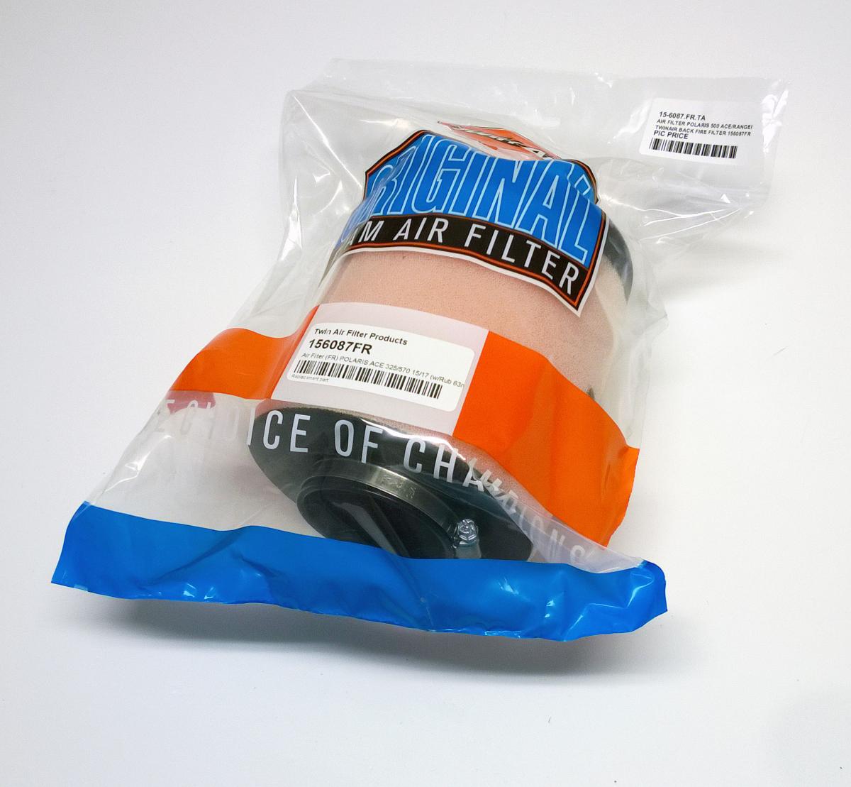 AIR FILTER POLARIS 500 ACE/RANGER 2017-18, TWINAIR BACK FIRE FILTER 156087FR thumbnail 3