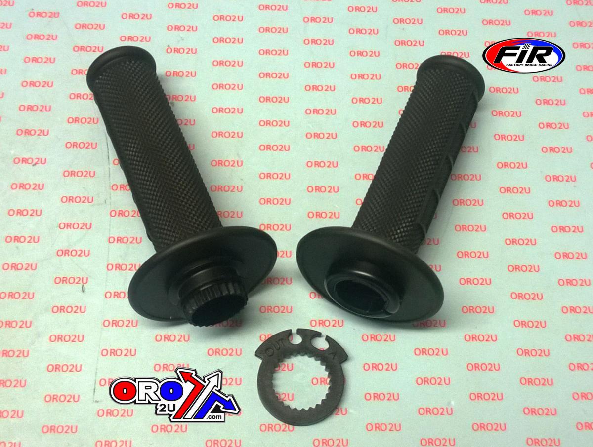 LOCK ON GRIP SET 03-15 KTM HUSQ, HALF WAFFLE SOFT BLACK, ODI STYLE, FIR - thumbnail 2