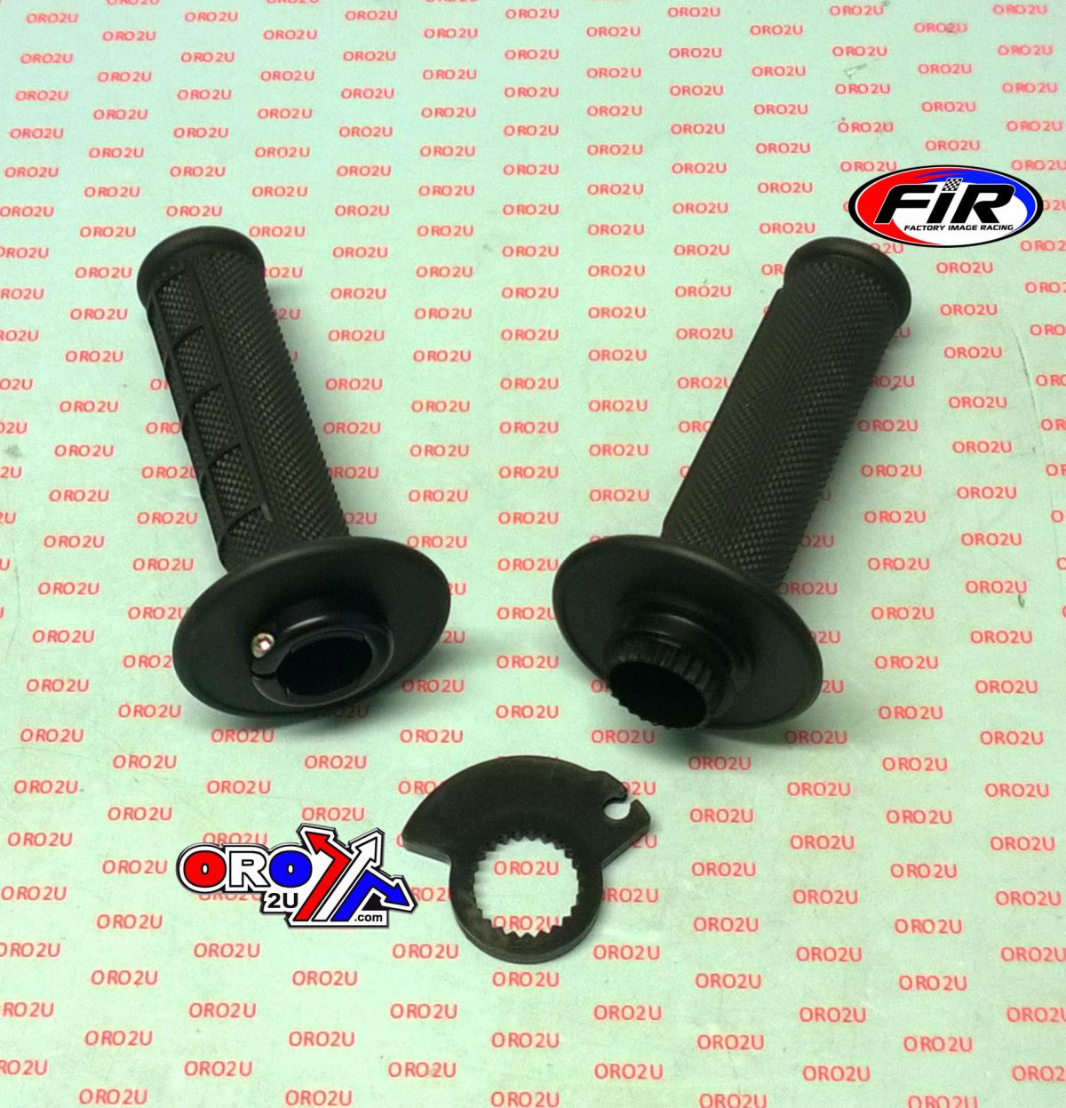 LOCK ON GRIP SET KTM HUSQ HONDA, HALF WAFFLE SOFT BLACK, ODI STYLE, FIR - thumbnail 2
