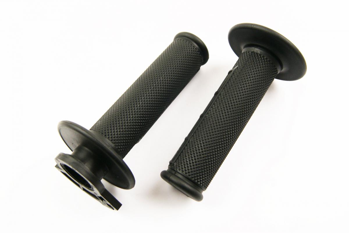 LOCK ON GRIP SET KX RM YZ, HALF WAFFLE SOFT BLACK, ODI STYLE, FIR - thumbnail 2