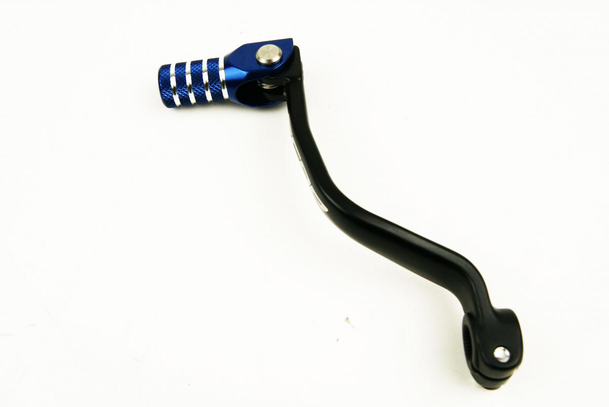 GEAR SHIFT LEVER BLACK BLUE TIP 99-26 YAMAHA YZ 65 85 FORGED ALUMINIUM SCAR GSL408 thumbnail 2