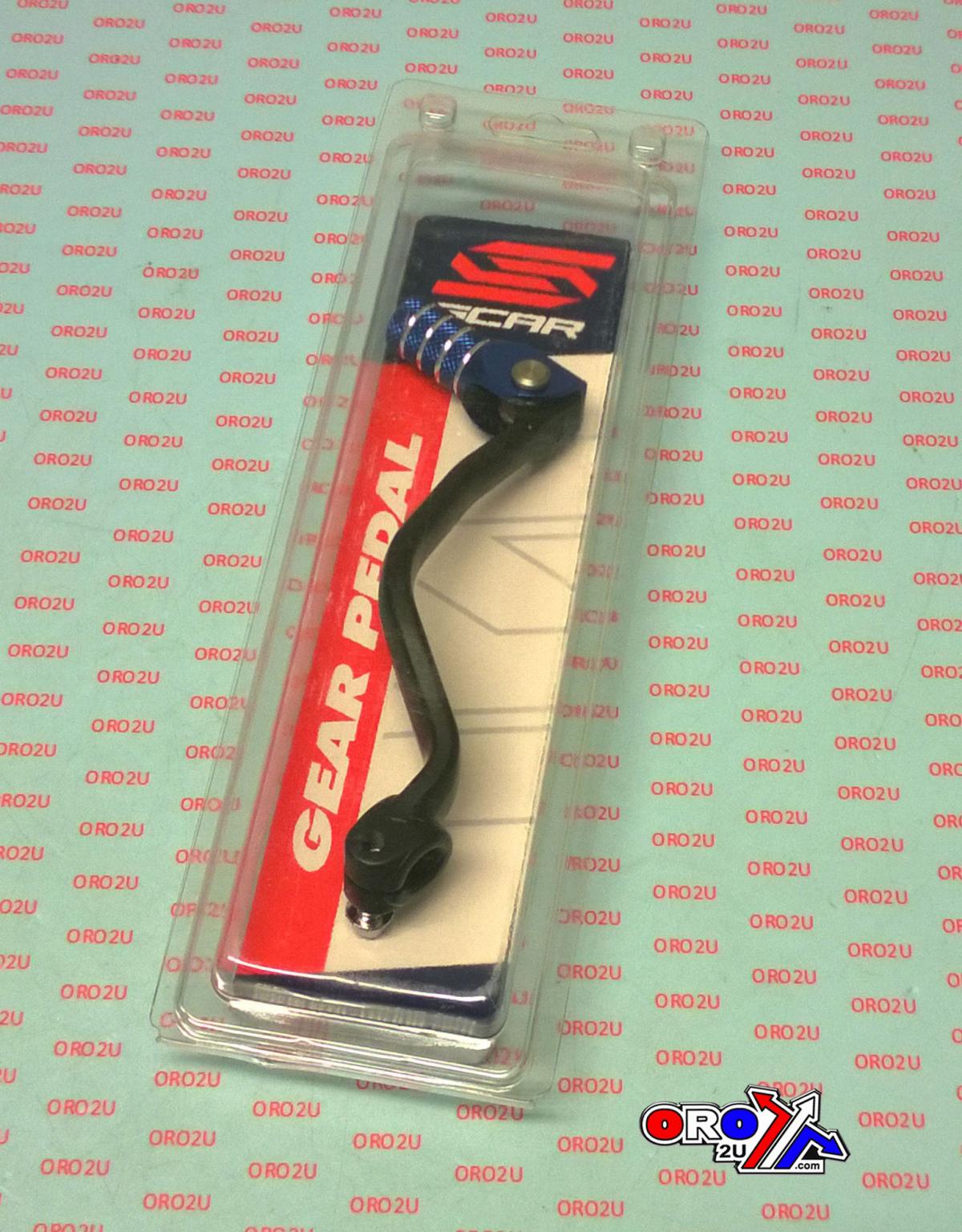 GEAR SHIFT LEVER BLACK BLUE TIP 99-26 YAMAHA YZ 65 85 FORGED ALUMINIUM SCAR GSL408 thumbnail 4
